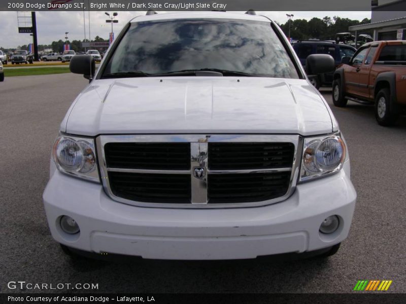 Bright White / Dark Slate Gray/Light Slate Gray 2009 Dodge Durango SLT