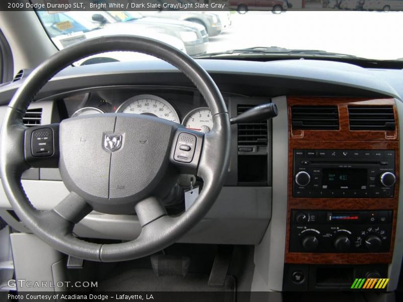 Bright White / Dark Slate Gray/Light Slate Gray 2009 Dodge Durango SLT