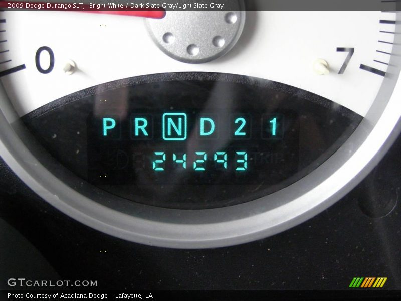 Bright White / Dark Slate Gray/Light Slate Gray 2009 Dodge Durango SLT