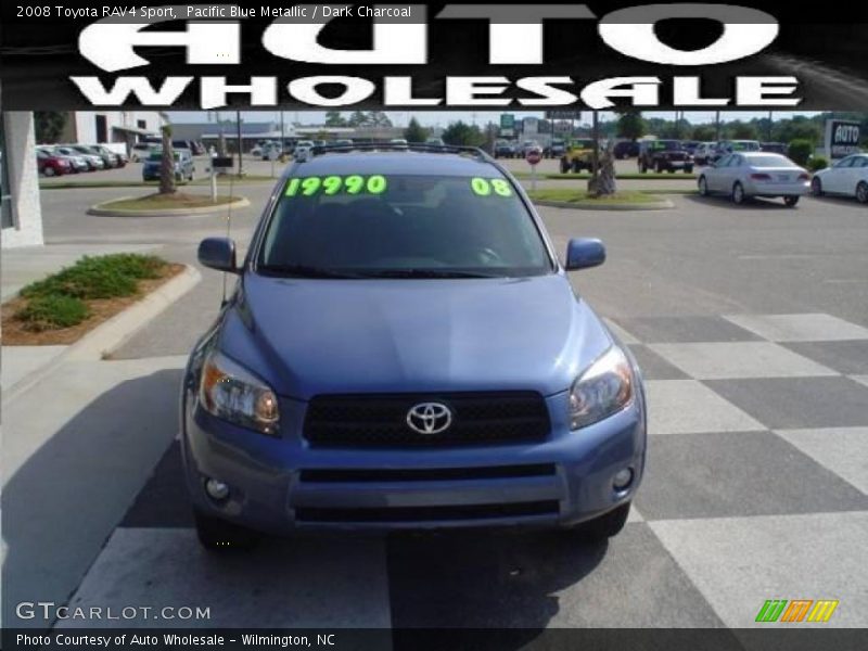 Pacific Blue Metallic / Dark Charcoal 2008 Toyota RAV4 Sport