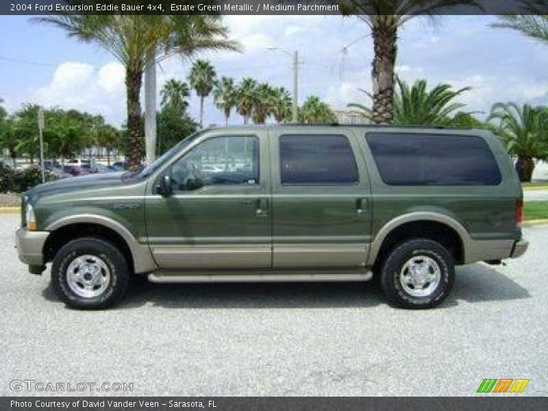 Estate Green Metallic / Medium Parchment 2004 Ford Excursion Eddie Bauer 4x4