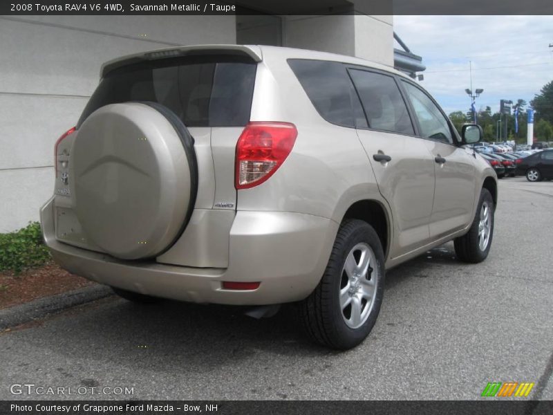 Savannah Metallic / Taupe 2008 Toyota RAV4 V6 4WD