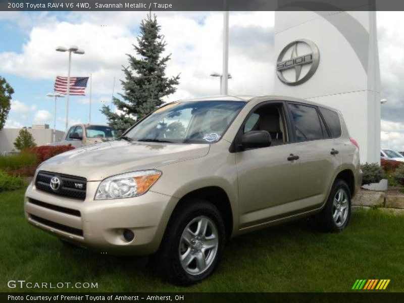 Savannah Metallic / Taupe 2008 Toyota RAV4 V6 4WD