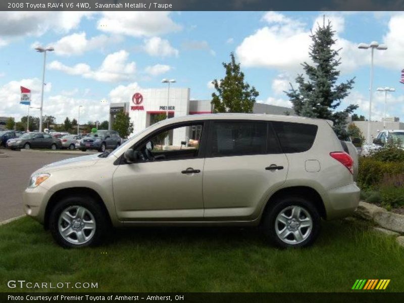 Savannah Metallic / Taupe 2008 Toyota RAV4 V6 4WD