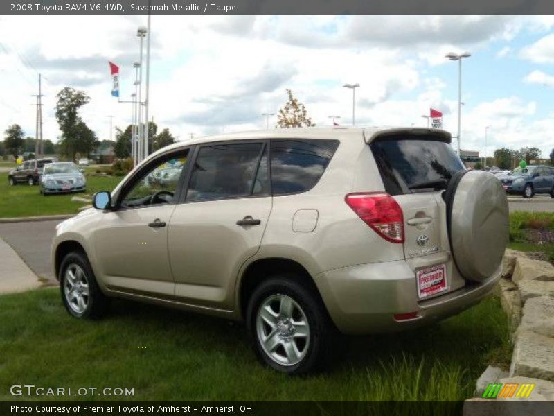Savannah Metallic / Taupe 2008 Toyota RAV4 V6 4WD