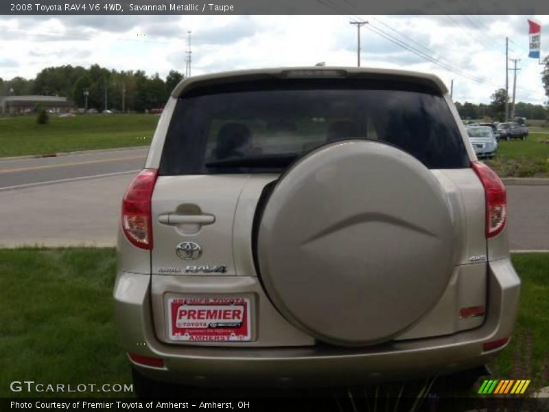 Savannah Metallic / Taupe 2008 Toyota RAV4 V6 4WD