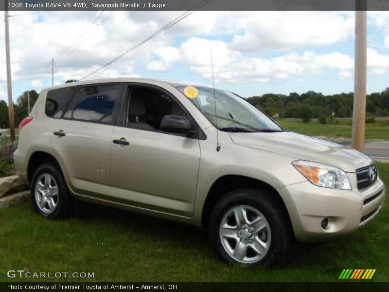 Savannah Metallic / Taupe 2008 Toyota RAV4 V6 4WD