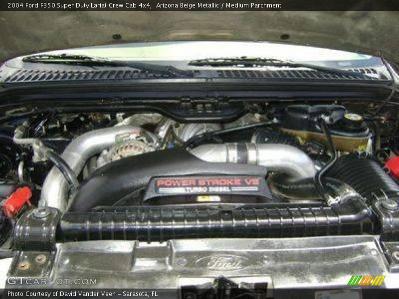 Arizona Beige Metallic / Medium Parchment 2004 Ford F350 Super Duty Lariat Crew Cab 4x4