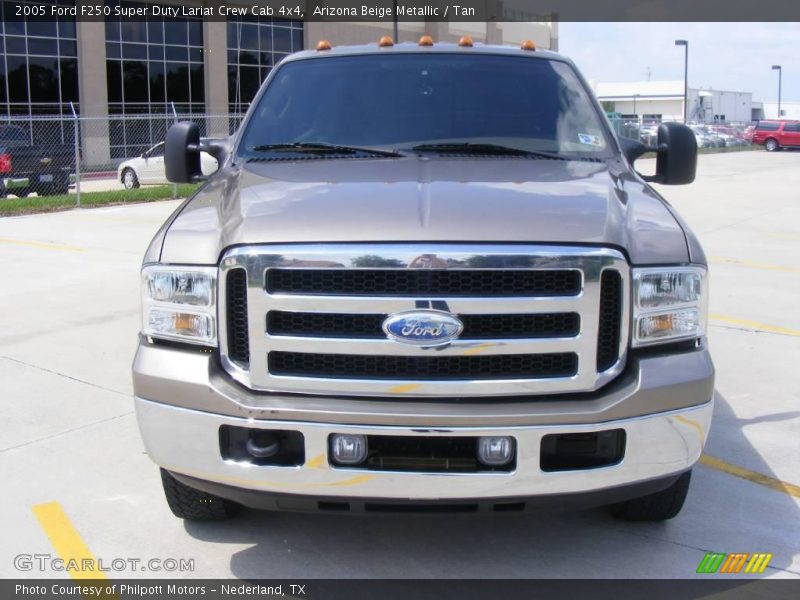 Arizona Beige Metallic / Tan 2005 Ford F250 Super Duty Lariat Crew Cab 4x4
