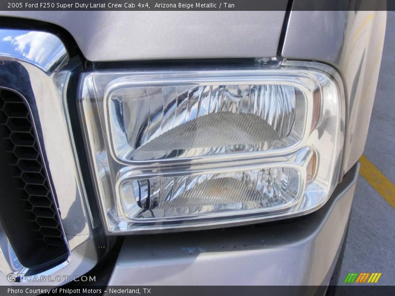 Arizona Beige Metallic / Tan 2005 Ford F250 Super Duty Lariat Crew Cab 4x4