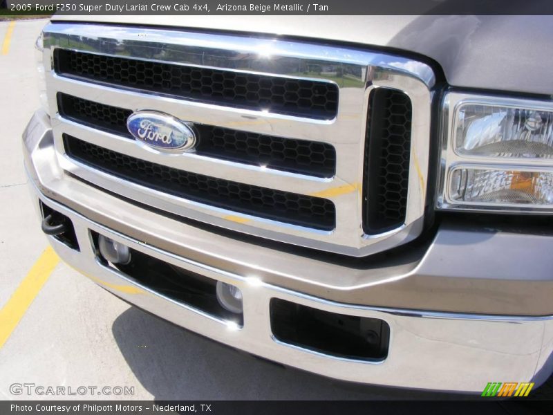 Arizona Beige Metallic / Tan 2005 Ford F250 Super Duty Lariat Crew Cab 4x4