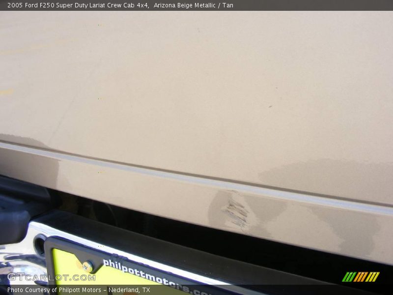Arizona Beige Metallic / Tan 2005 Ford F250 Super Duty Lariat Crew Cab 4x4