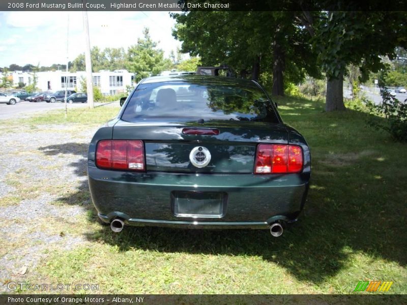 Highland Green Metallic / Dark Charcoal 2008 Ford Mustang Bullitt Coupe