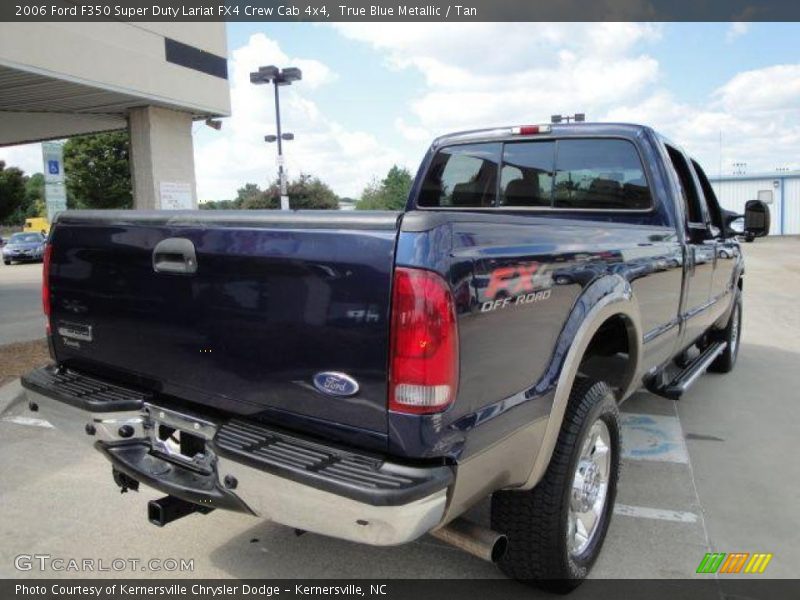 True Blue Metallic / Tan 2006 Ford F350 Super Duty Lariat FX4 Crew Cab 4x4