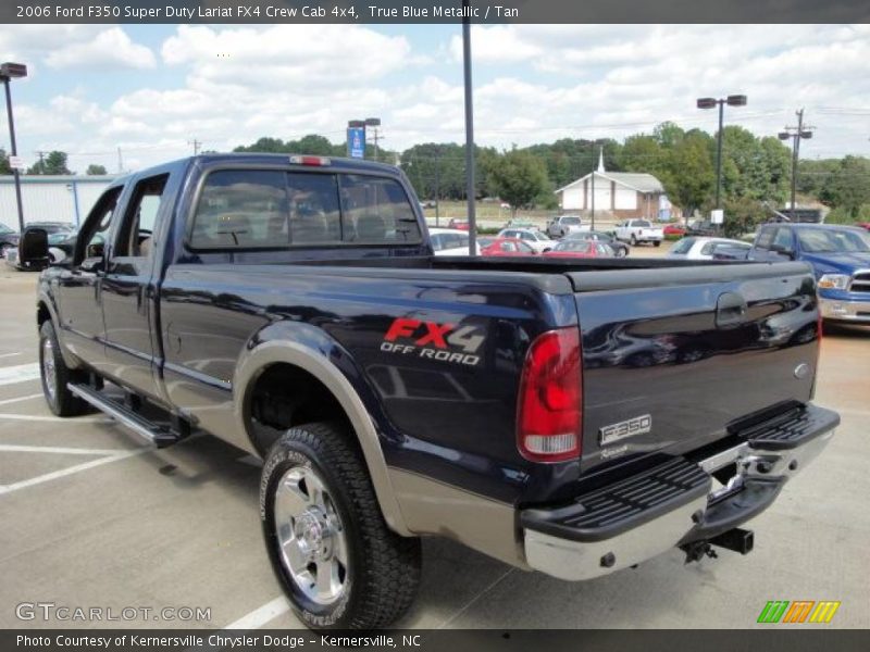 True Blue Metallic / Tan 2006 Ford F350 Super Duty Lariat FX4 Crew Cab 4x4