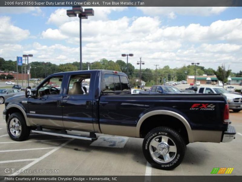 True Blue Metallic / Tan 2006 Ford F350 Super Duty Lariat FX4 Crew Cab 4x4