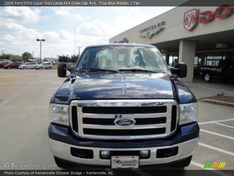 True Blue Metallic / Tan 2006 Ford F350 Super Duty Lariat FX4 Crew Cab 4x4