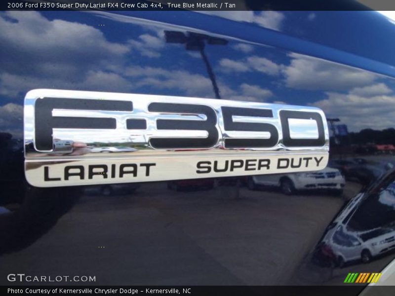 True Blue Metallic / Tan 2006 Ford F350 Super Duty Lariat FX4 Crew Cab 4x4