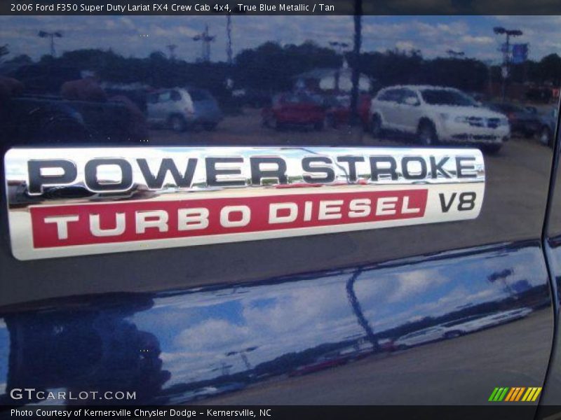 True Blue Metallic / Tan 2006 Ford F350 Super Duty Lariat FX4 Crew Cab 4x4