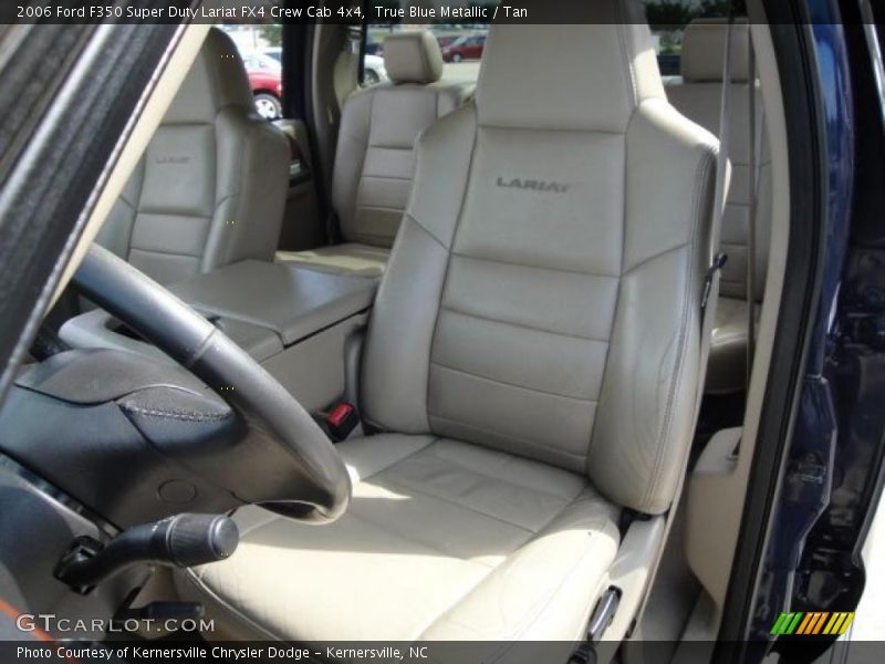 True Blue Metallic / Tan 2006 Ford F350 Super Duty Lariat FX4 Crew Cab 4x4