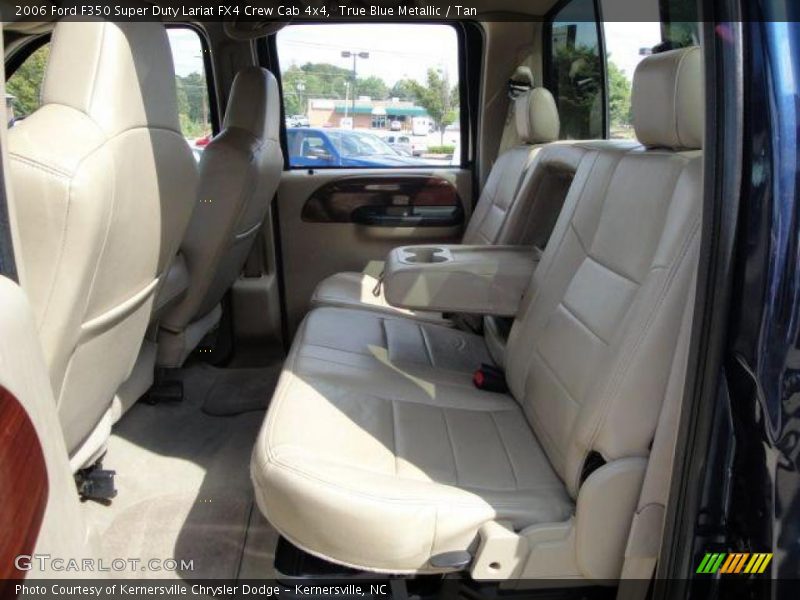 True Blue Metallic / Tan 2006 Ford F350 Super Duty Lariat FX4 Crew Cab 4x4
