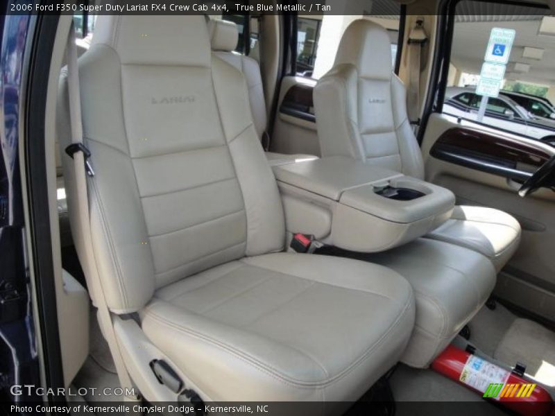 True Blue Metallic / Tan 2006 Ford F350 Super Duty Lariat FX4 Crew Cab 4x4