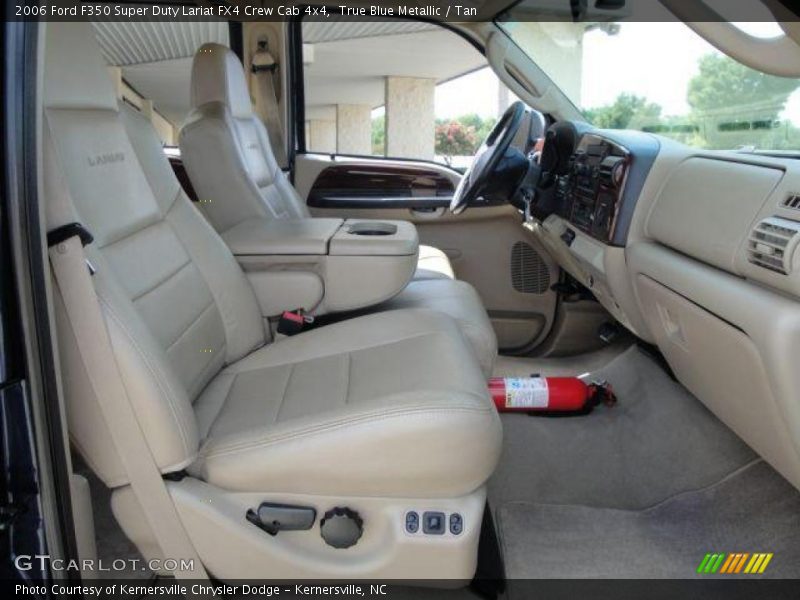 True Blue Metallic / Tan 2006 Ford F350 Super Duty Lariat FX4 Crew Cab 4x4