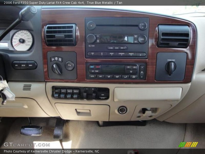 True Blue Metallic / Tan 2006 Ford F350 Super Duty Lariat FX4 Crew Cab 4x4