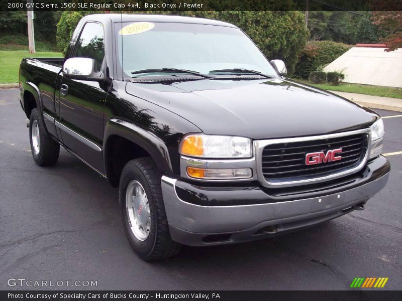 Black Onyx / Pewter 2000 GMC Sierra 1500 SLE Regular Cab 4x4