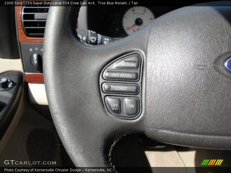 True Blue Metallic / Tan 2006 Ford F350 Super Duty Lariat FX4 Crew Cab 4x4
