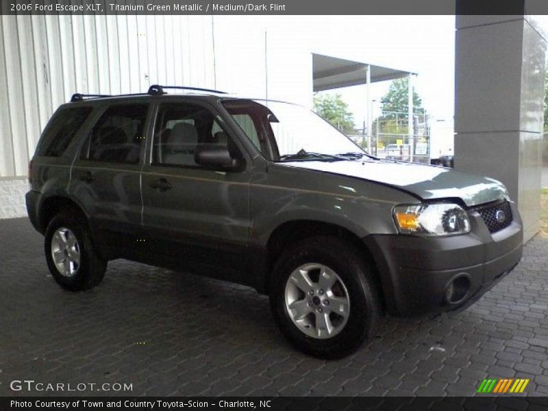 Titanium Green Metallic / Medium/Dark Flint 2006 Ford Escape XLT