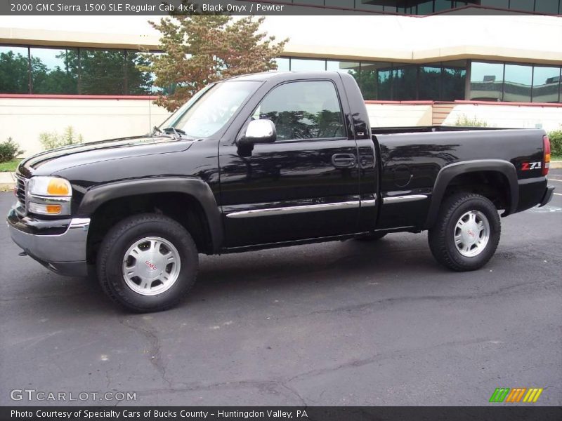 Black Onyx / Pewter 2000 GMC Sierra 1500 SLE Regular Cab 4x4