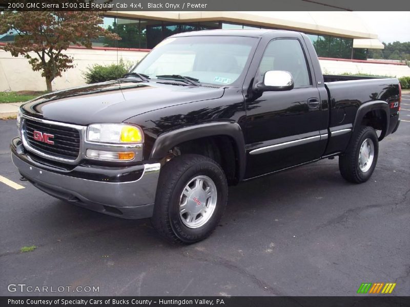 Black Onyx / Pewter 2000 GMC Sierra 1500 SLE Regular Cab 4x4