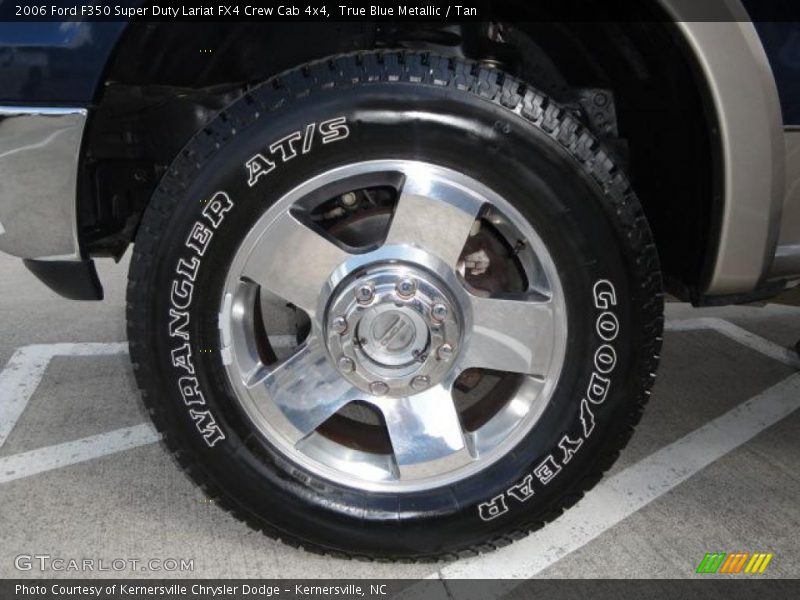 True Blue Metallic / Tan 2006 Ford F350 Super Duty Lariat FX4 Crew Cab 4x4
