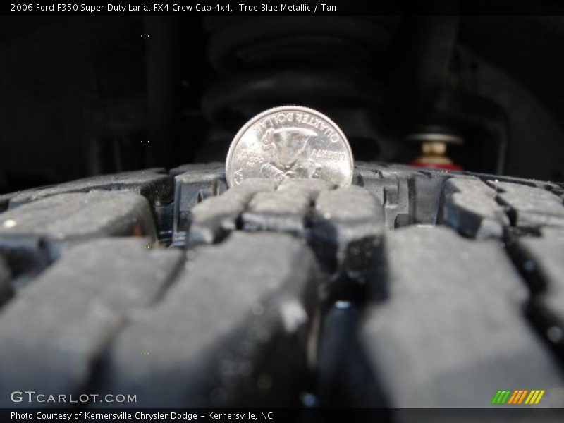 True Blue Metallic / Tan 2006 Ford F350 Super Duty Lariat FX4 Crew Cab 4x4