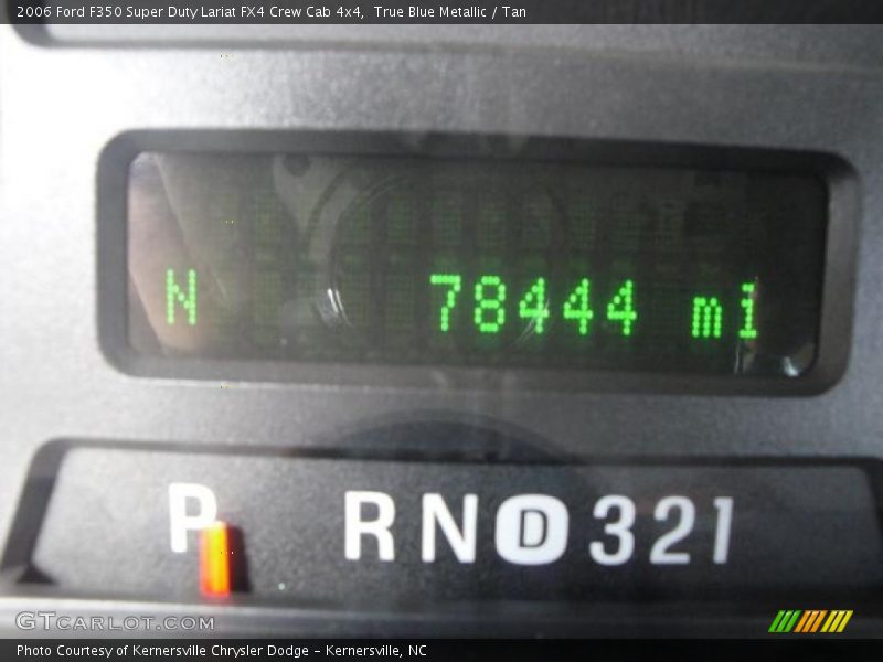 True Blue Metallic / Tan 2006 Ford F350 Super Duty Lariat FX4 Crew Cab 4x4
