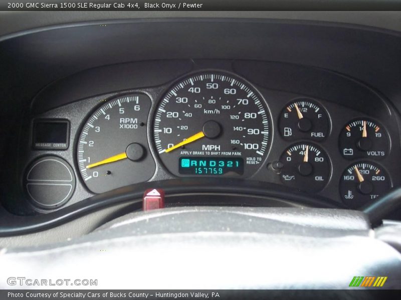 Black Onyx / Pewter 2000 GMC Sierra 1500 SLE Regular Cab 4x4