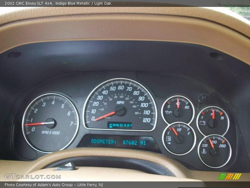 Indigo Blue Metallic / Light Oak 2002 GMC Envoy SLT 4x4