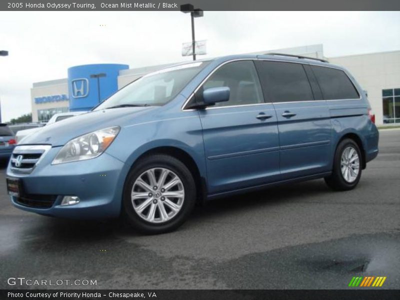 Ocean Mist Metallic / Black 2005 Honda Odyssey Touring