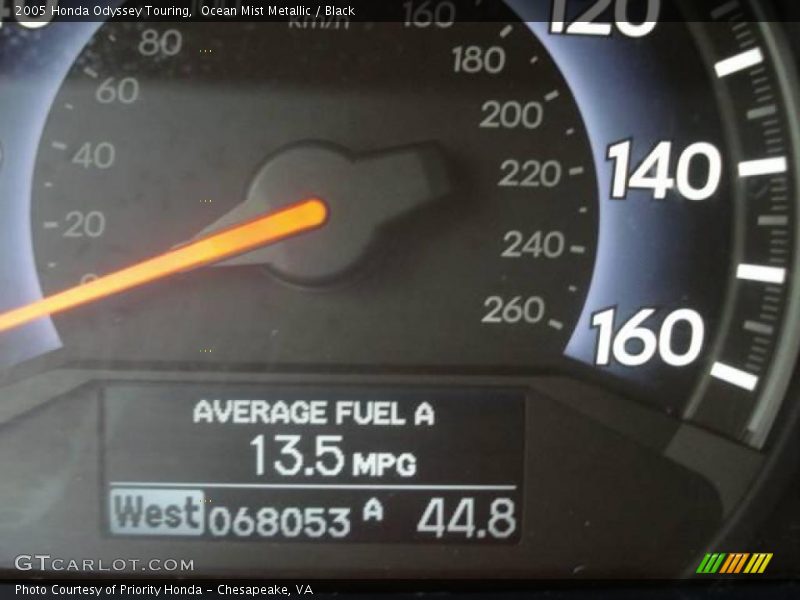 Ocean Mist Metallic / Black 2005 Honda Odyssey Touring