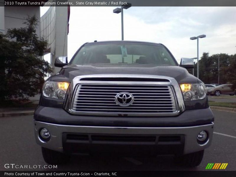 Slate Gray Metallic / Red Rock 2010 Toyota Tundra Platinum CrewMax