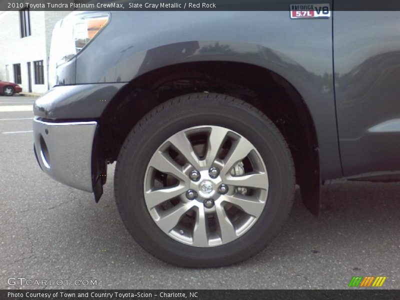 Slate Gray Metallic / Red Rock 2010 Toyota Tundra Platinum CrewMax