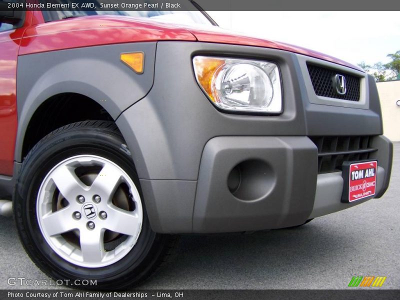 Sunset Orange Pearl / Black 2004 Honda Element EX AWD