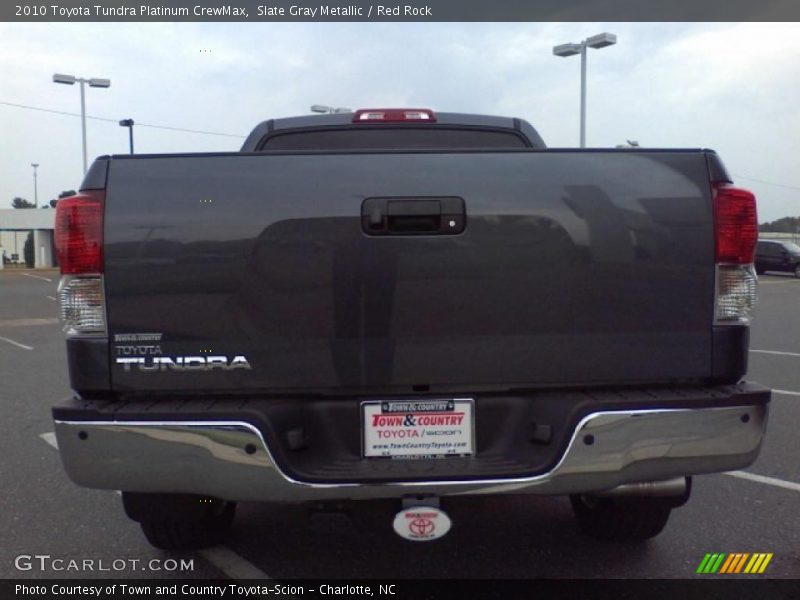 Slate Gray Metallic / Red Rock 2010 Toyota Tundra Platinum CrewMax