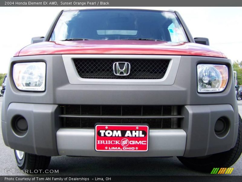 Sunset Orange Pearl / Black 2004 Honda Element EX AWD