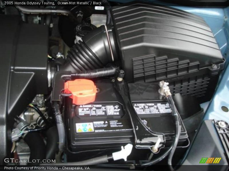 Ocean Mist Metallic / Black 2005 Honda Odyssey Touring