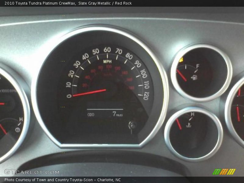 Slate Gray Metallic / Red Rock 2010 Toyota Tundra Platinum CrewMax