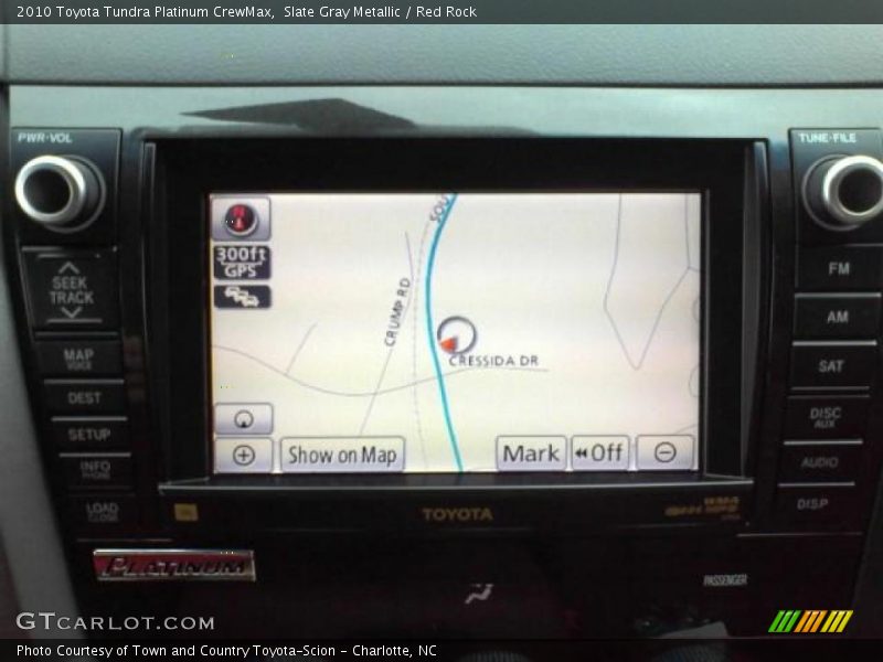 Slate Gray Metallic / Red Rock 2010 Toyota Tundra Platinum CrewMax
