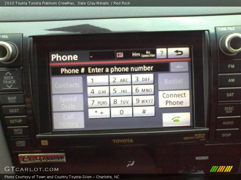 Slate Gray Metallic / Red Rock 2010 Toyota Tundra Platinum CrewMax