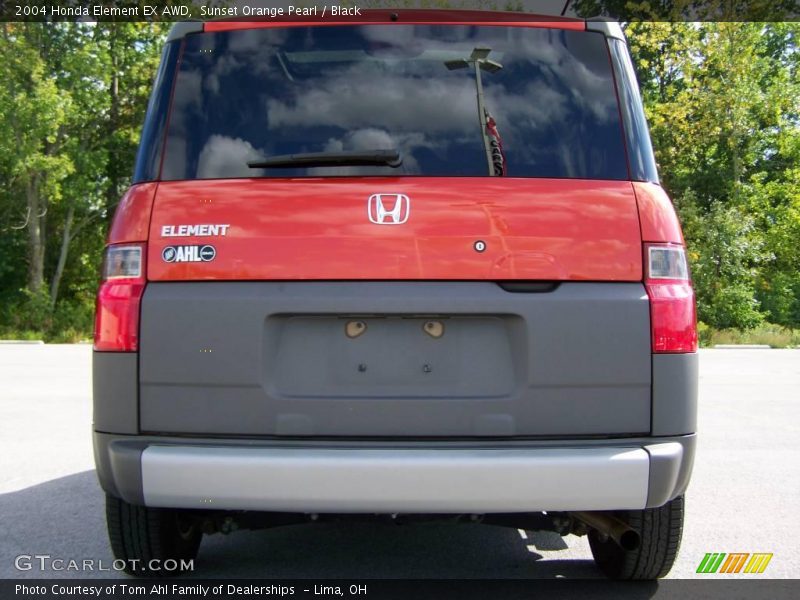 Sunset Orange Pearl / Black 2004 Honda Element EX AWD